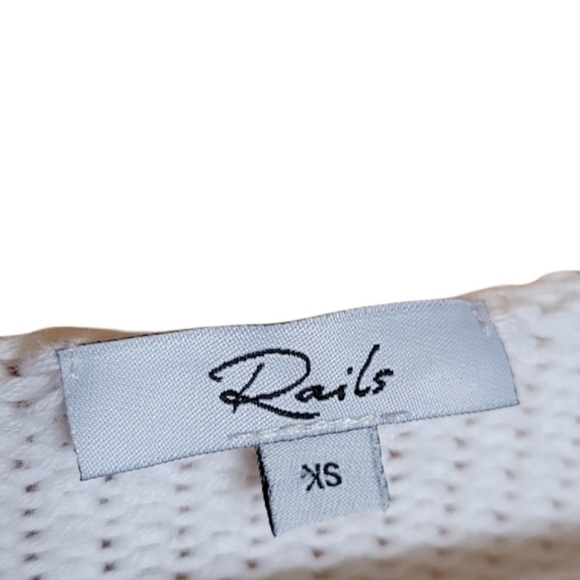 Rails Kalani Star Knit Sweater White Size XS - Picture 6 of 13